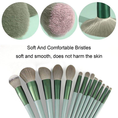 13Pcs Makeup Brushes - Make Up Concealer Brush Blush Powder Brush Eye Shadow Highlighter Foundation Brush Cosmetic Beauty Tools - MODE BY OH