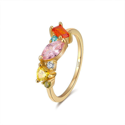 14K Gold Colored Zircon Ring - MODE BY OH