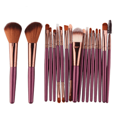 18 fan-shaped make up makeup brushes - MODE BY OH