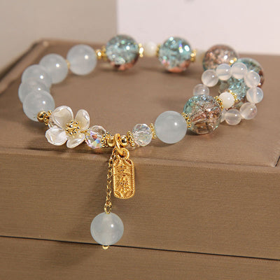 Natural Chalcedony Crystal Bracelet For Women