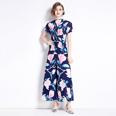 Drooping Wide-leg Pants Pleated Temperament Twinset