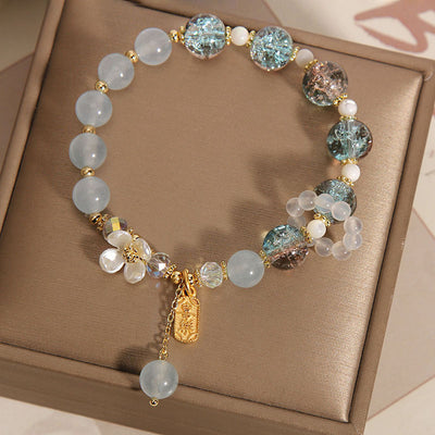 Natural Chalcedony Crystal Bracelet For Women