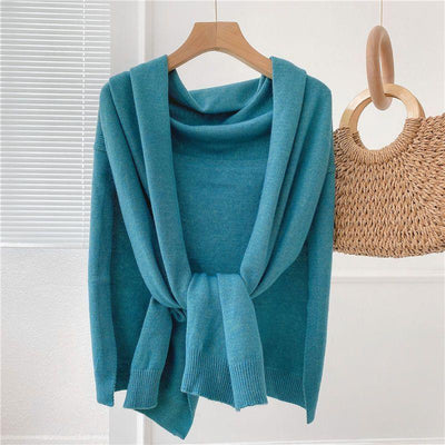 Cashmere Shawl Outer Match Knitted Thick Warm - MODE BY OH