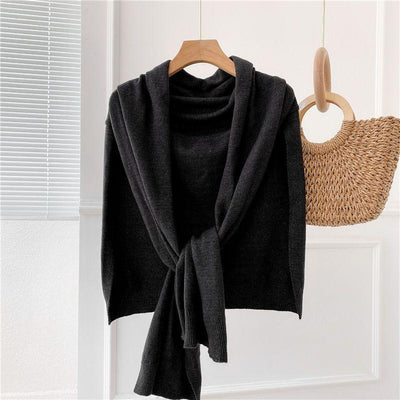Cashmere Shawl Outer Match Knitted Thick Warm | MODE BY OH