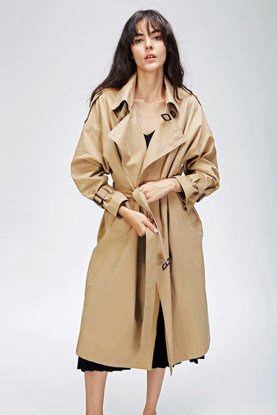 Cotton washed trench coat | MODE BY OH