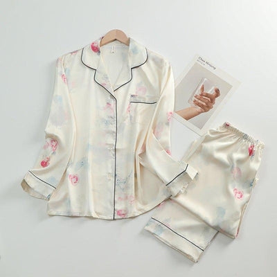 Pajamas Ladies' Homewear Lapel Suit | MODE BY OH