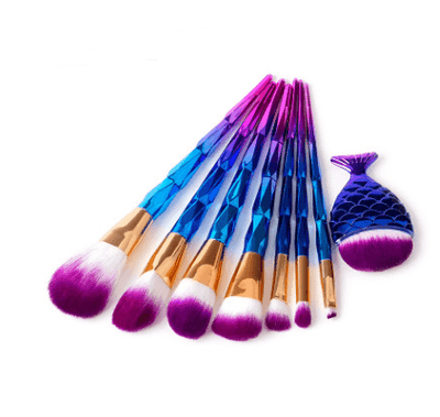 Makeup Brush Make-up Tool Mermaid DiamondGrindDiamond Combination GUJHUI | MODE BY OH
