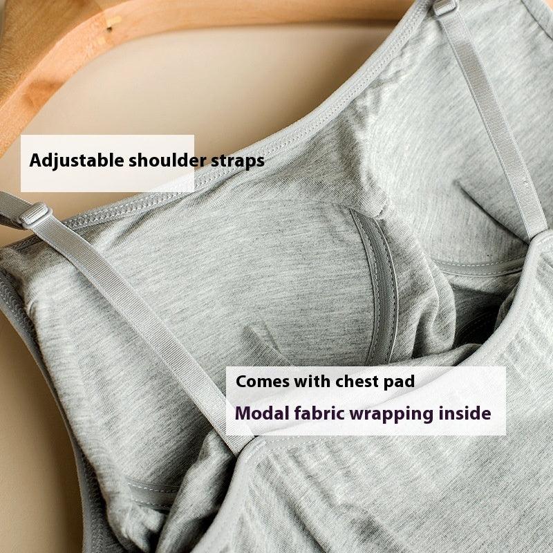 Padded Strap  Wear-free Bra Daily Wear Pajamas | MODE BY OH
