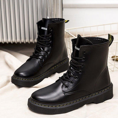 Fashion Casual Women's Shoes Student Comfortable Platform High-top PU Women's Dr Martens Boots | MODE BY OH