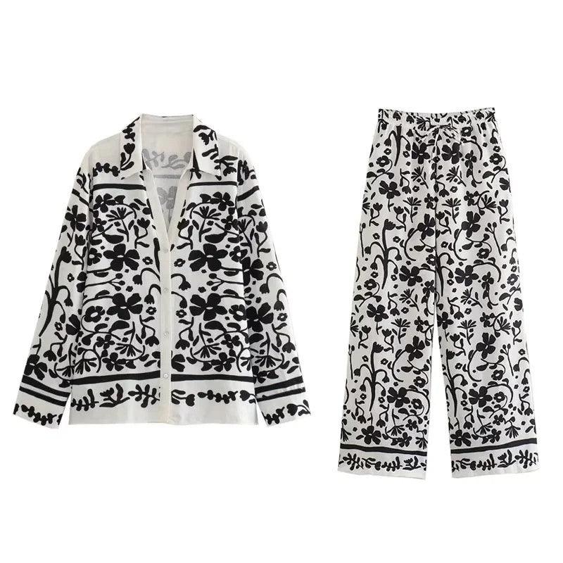 Printed Linen Set | MODE BY OH
