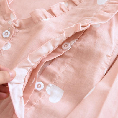 Pure Cotton Gauze Confinement Clothing Thin Kimono Pajamas | MODE BY OH