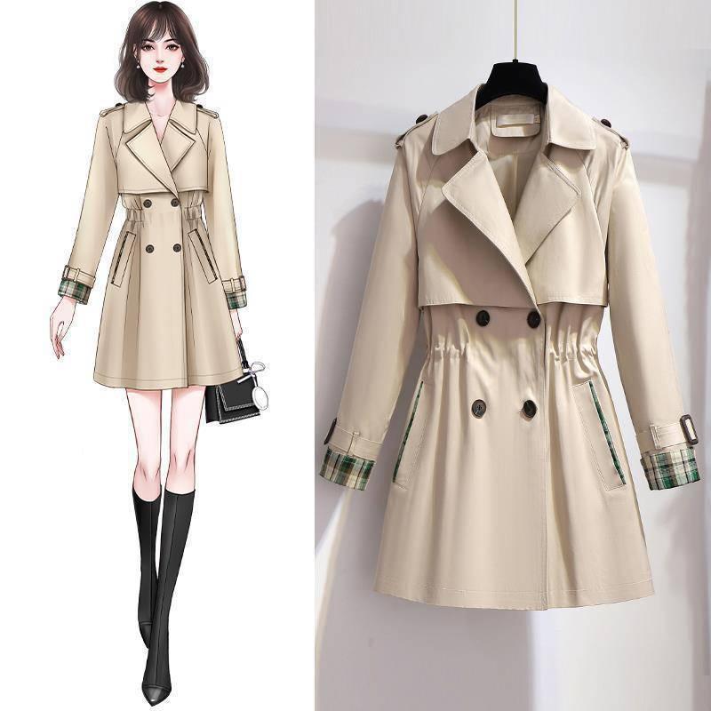 Single Liningcotton Short Trench Coat Korean Style Loose Temperament Overalls | MODE BY OH