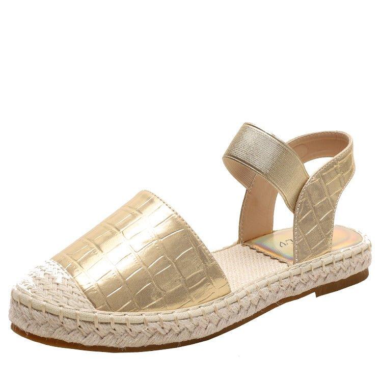 Fisherman's Baotou Women Wear Soft-soled Straw Woven Large Size Shoes And Pedal Lazy Sandals | MODE BY OH