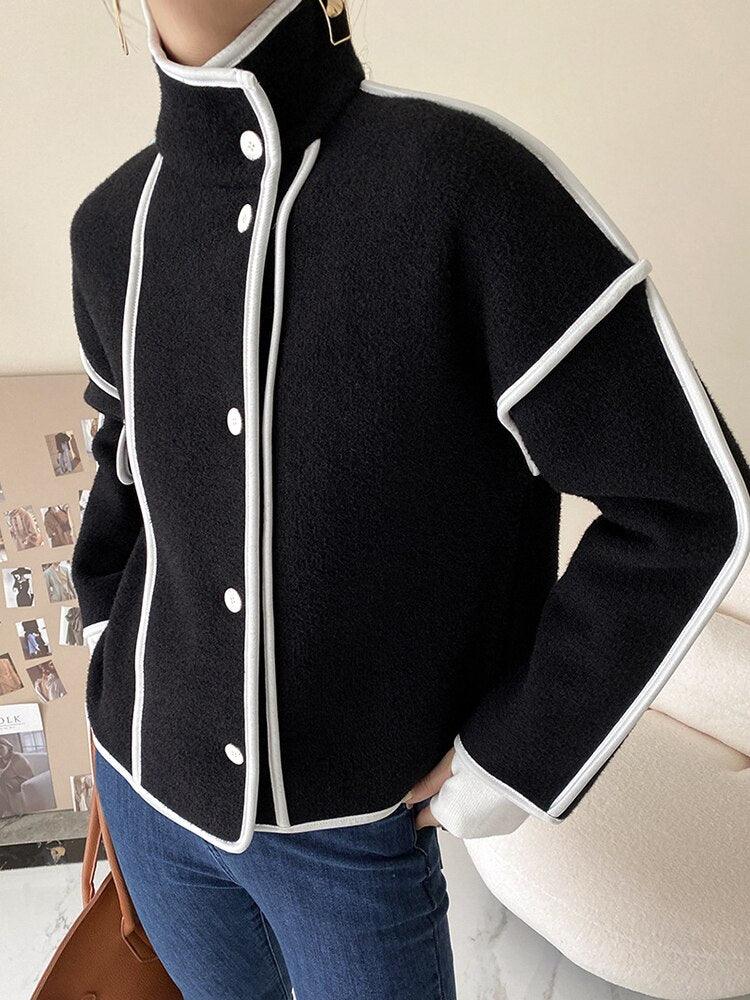 Spliced Design Female Versatile Short Jackets | MODE BY OH