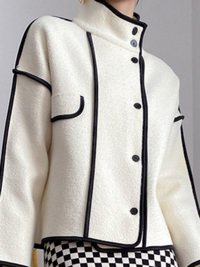 Spliced Design Female Versatile Short Jackets | MODE BY OH