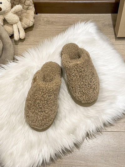 Teddy Fluffy Slippers Women's Outer Wear | MODE BY OH