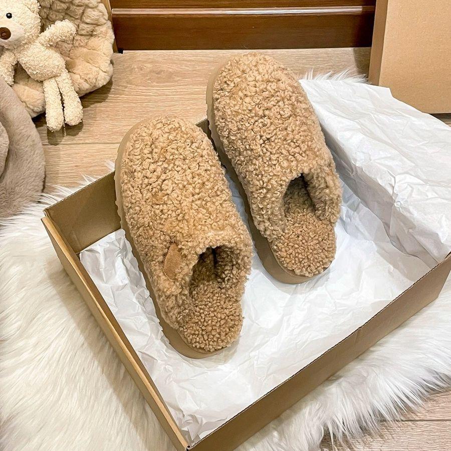 Teddy Fluffy Slippers Women's Outer Wear | MODE BY OH