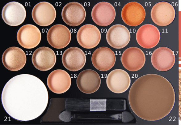 The Novo 22 Colors Eyeshadow & Giltter  Palette Set Family | MODE BY OH