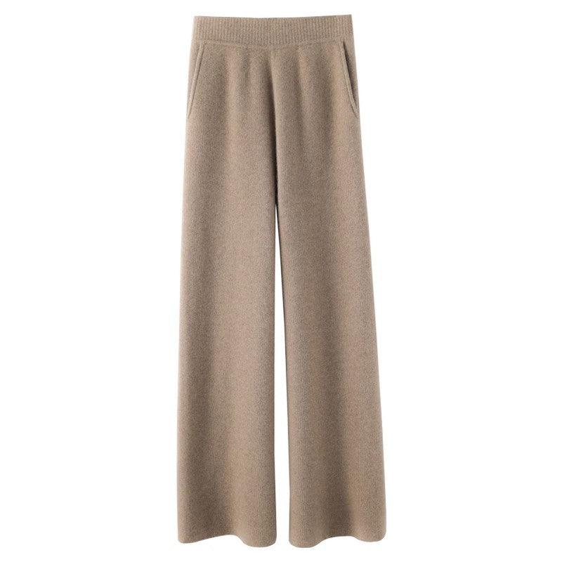 Women's Casual Wide-leg Wool Pants | MODE BY OH