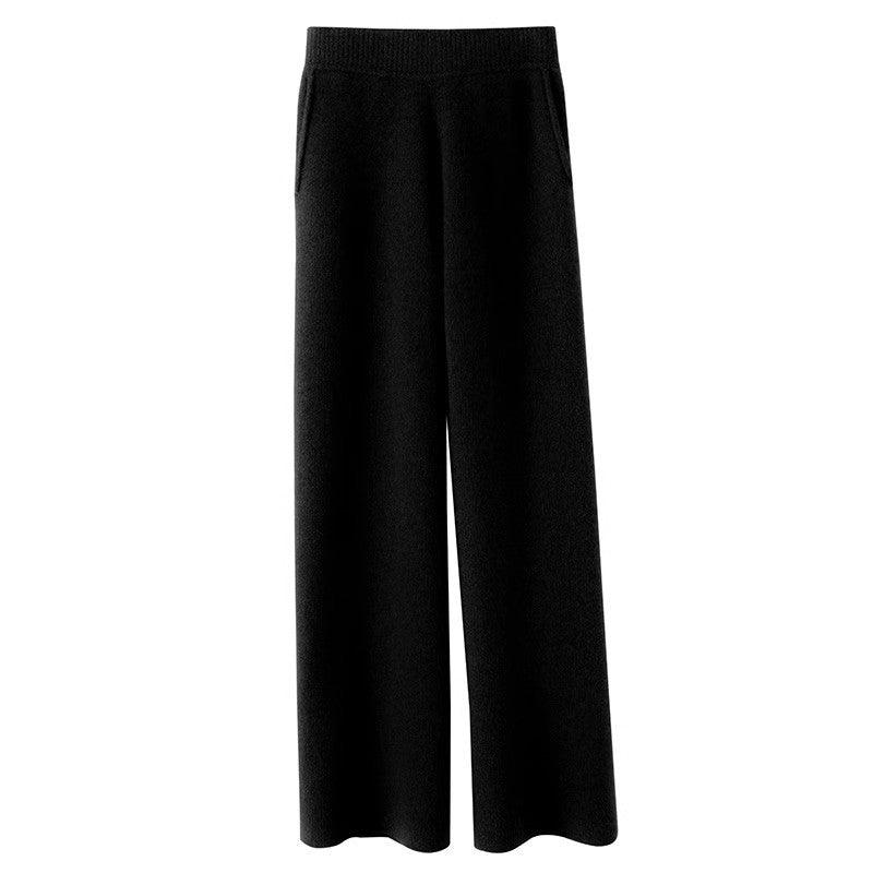 Women's Casual Wide-leg Wool Pants | MODE BY OH