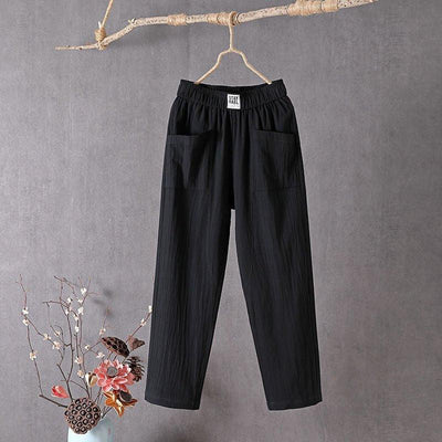 Women's Cotton And Linen Casual Pants | MODE BY OH
