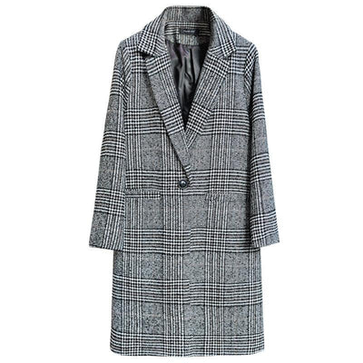 Women's Fashion Casual Tweed Coat | MODE BY OH