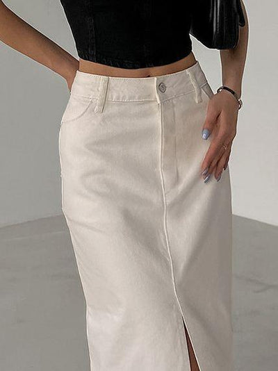 Women's Fashion Slimming Temperament High Waist Straight Skirt | MODE BY OH