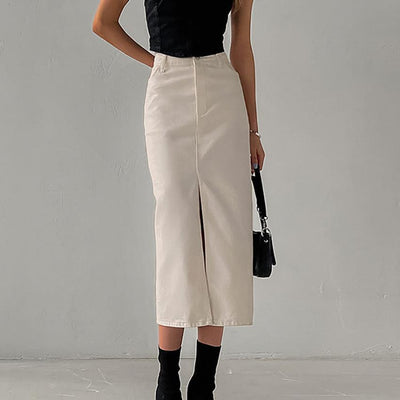 Women's Fashion Slimming Temperament High Waist Straight Skirt | MODE BY OH