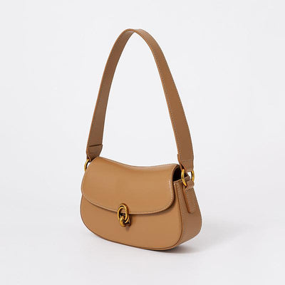 Women's Leather Underarm Crescent Crossbody Bag | MODE BY OH