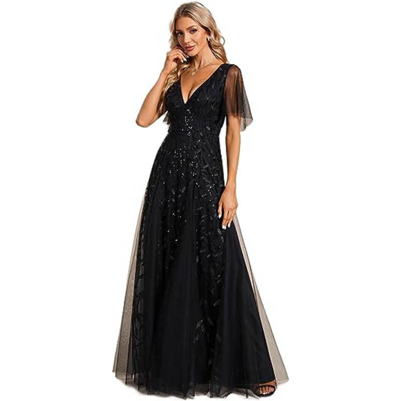 Women's Noble Elegant Long Banquet Evening Dress | MODE BY OH