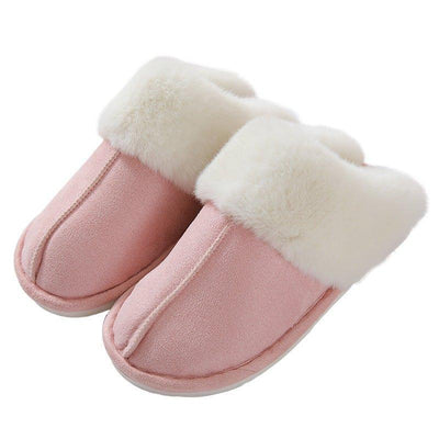 Women's Suede Winter Cotton Slippers | MODE BY OH