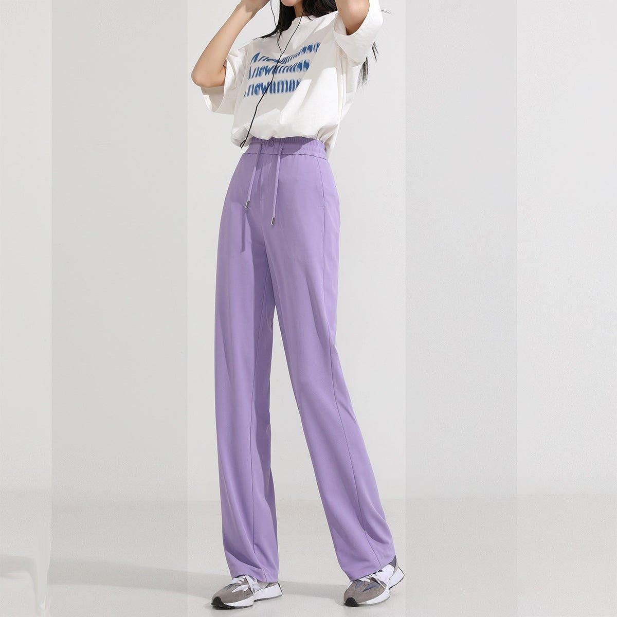 Cold Loose Drooping Straight Casual Wide-leg Pants | MODE BY OH