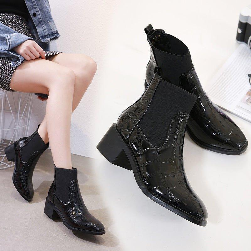 Crocodile pattern  boots | MODE BY OH