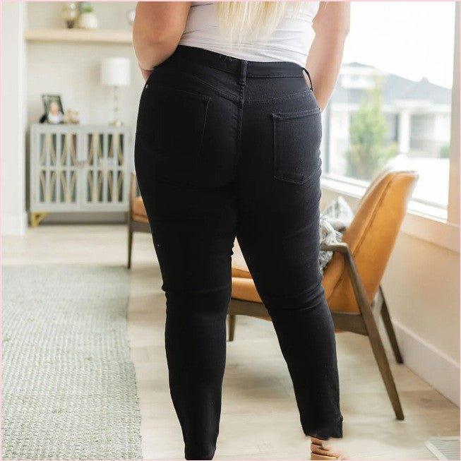 High Grinding Elastic Plus Size Women's Jeans | MODE BY OH