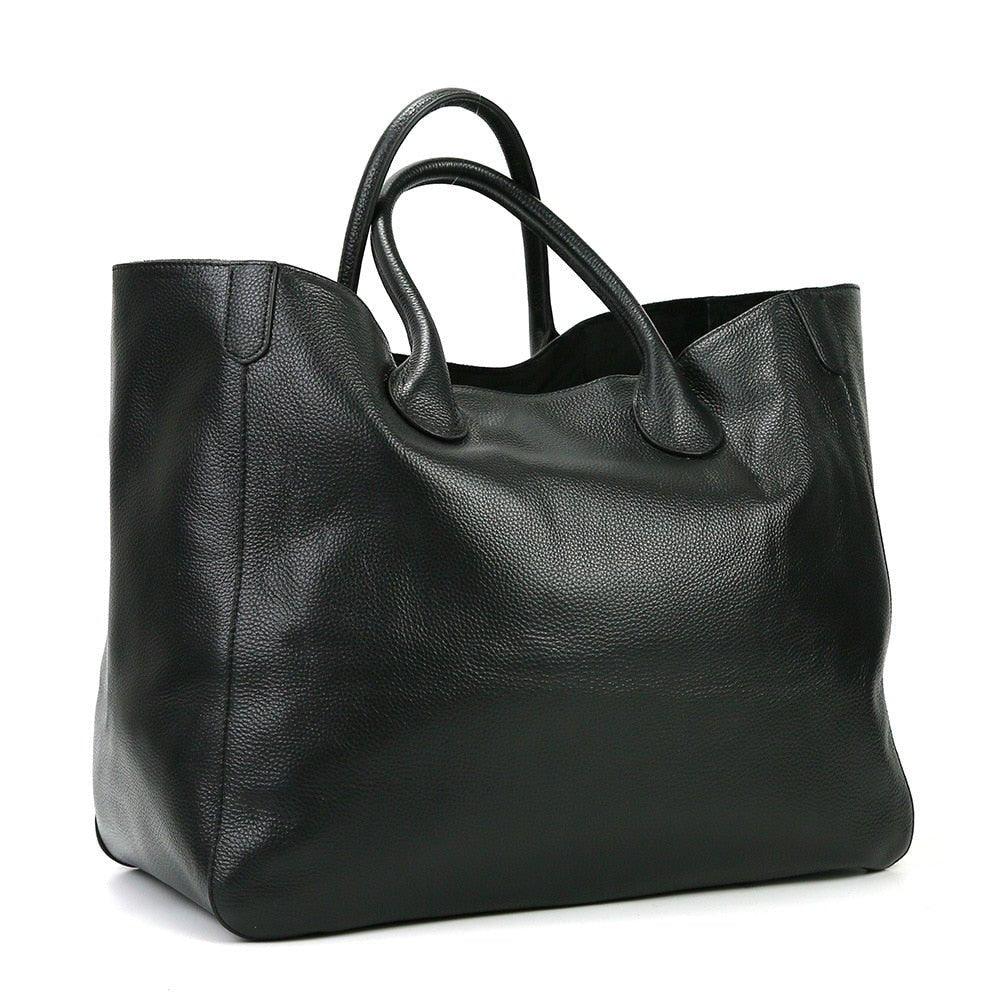 High Quality Soft Leather Oversized Handbags - MODE BY OH
