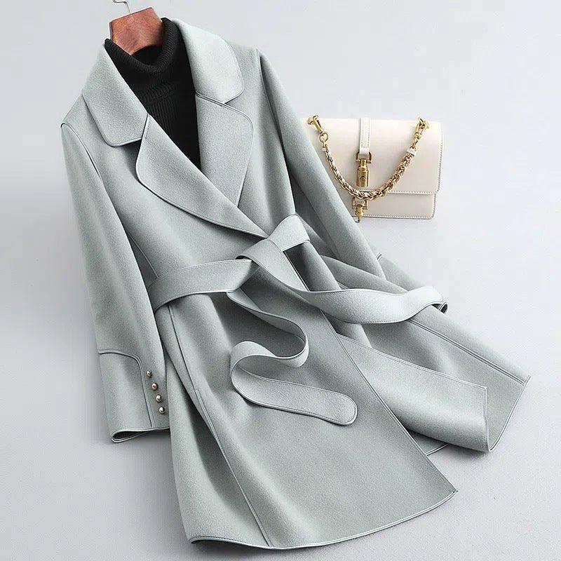 Korean Style Wool Coat - MODE BY OH