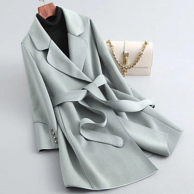 Korean Style Wool Coat - MODE BY OH