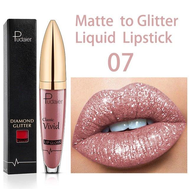 Long Lasting Matte Glitter Liquid Shiny Lip Gloss | MODE BY OH