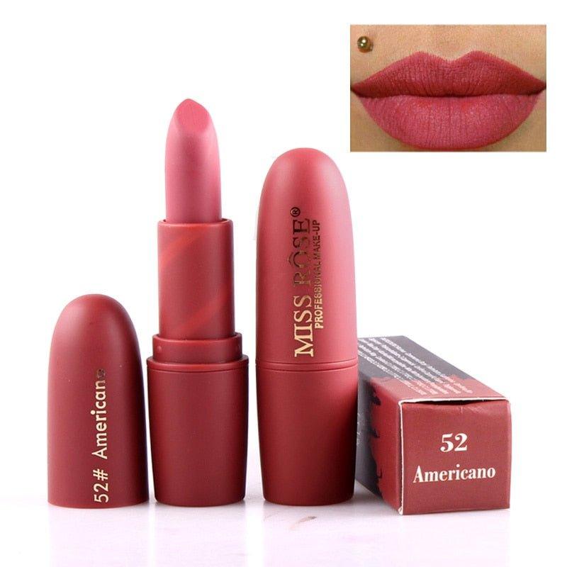 MISS ROSE Lipstick Matte Waterproof Velvet Lip Stick - MODE BY OH