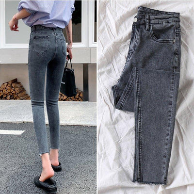 Smoke ash High waist jeans | MODE BY OH