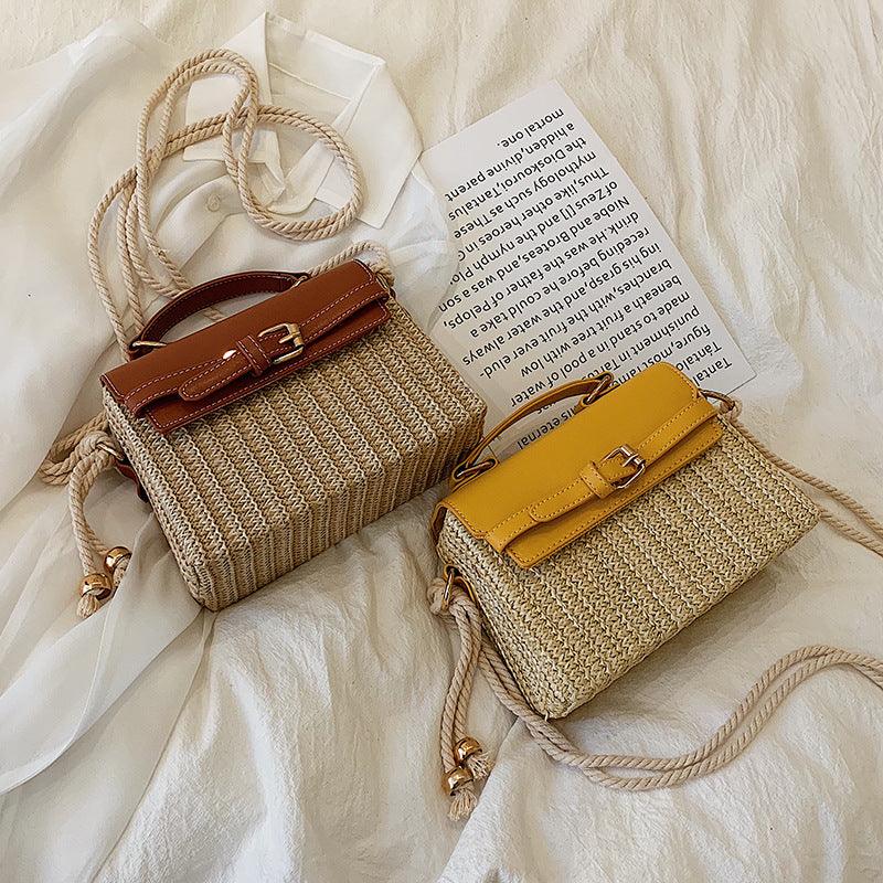 Straw woven fashion handbag | MODE BY OH