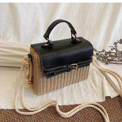 Straw woven fashion handbag - MODE BY OH