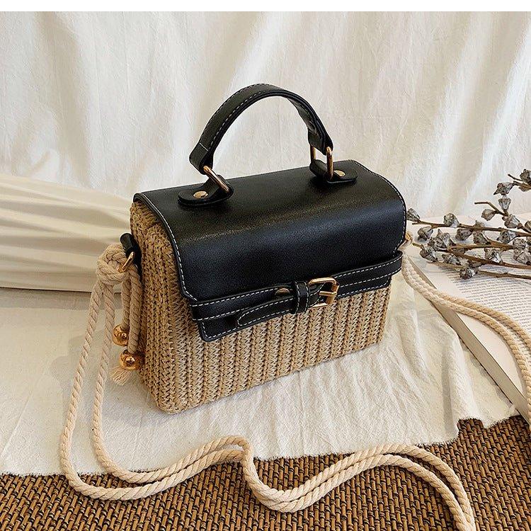 Straw woven fashion handbag | MODE BY OH