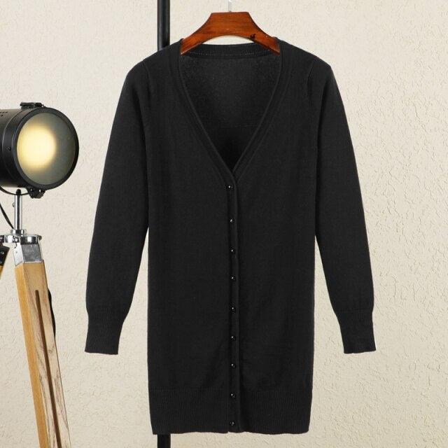 V-neck Woman Cardigan | MODE BY OH