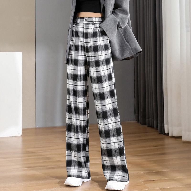 Women Chic Office Wear Straight Pants - MODE BY OH