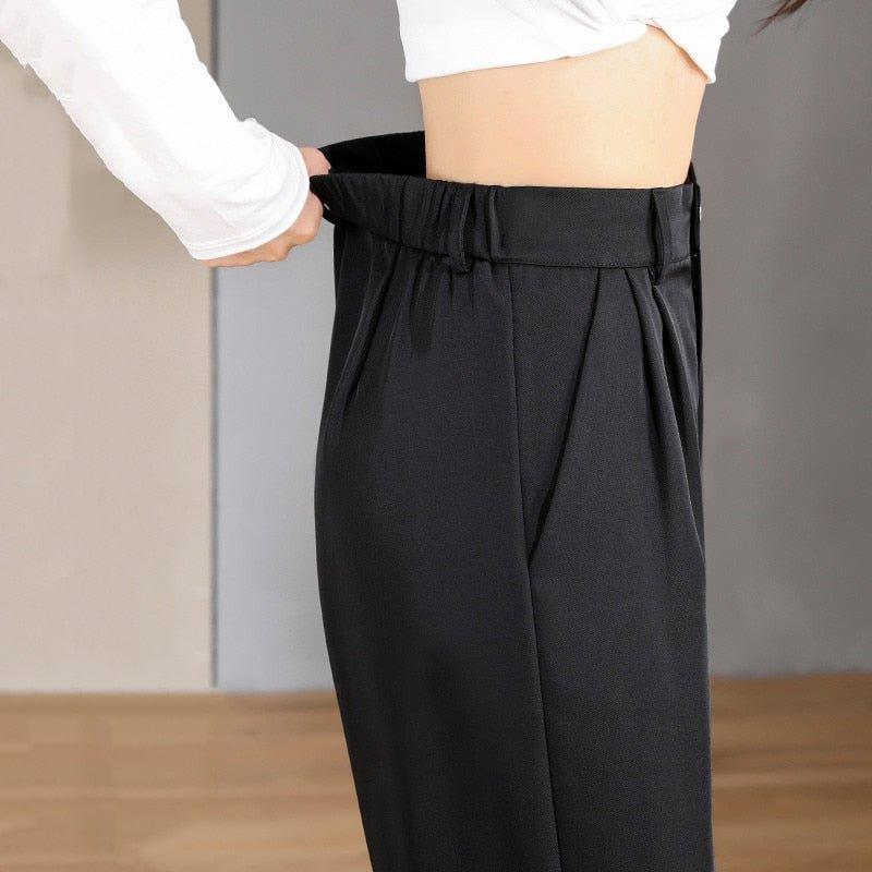 Women Chic Office Wear Straight Pants | MODE BY OH